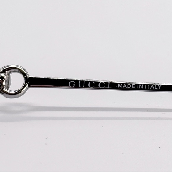 NEW GUCCI GG1700S 002 SUNGLASSES SHIELD SILVER WOMEN GUCCI EYEWEAR - Picture 10 of 11